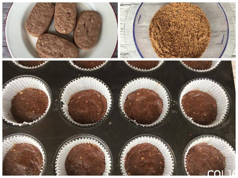 Cheesecake sa čokoladom i jagodama kolaž