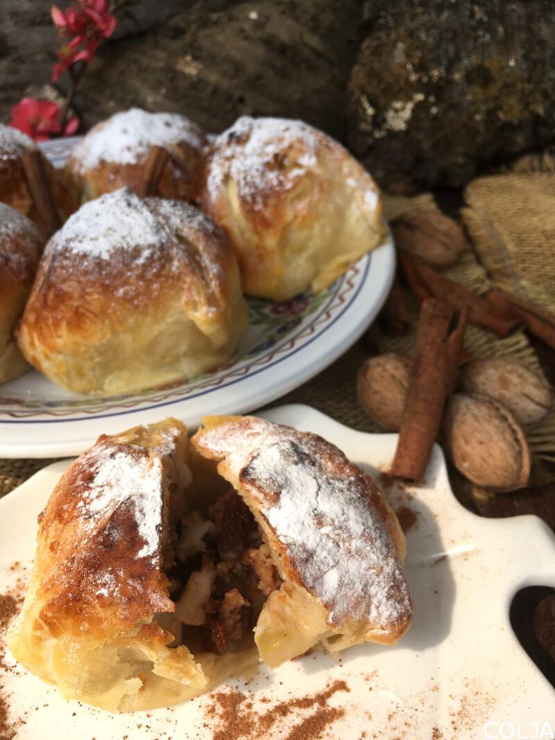 PUNJENE JABUKE U LISNATOM TESTU