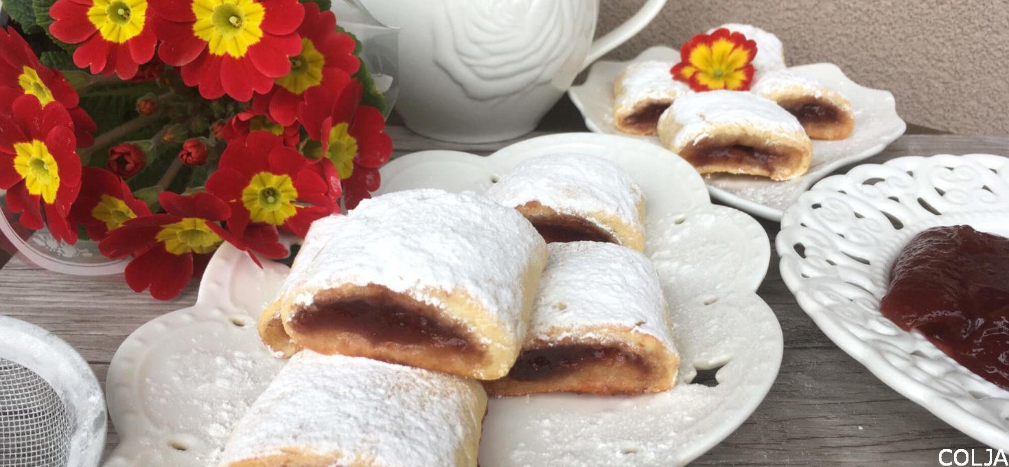 Prhke štrudlice sa džemom