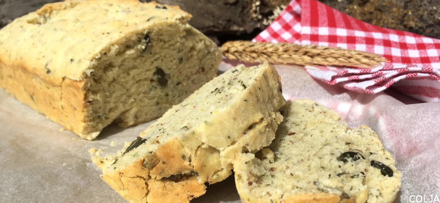 Vekna sa praškom za pecivo i začinskim biljem