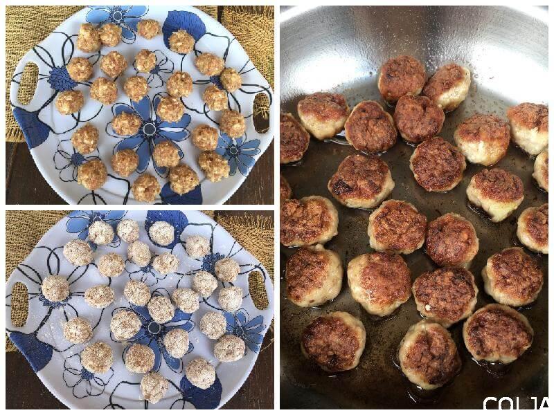 Ćuftice sa povrćem i pavlakom kolaž