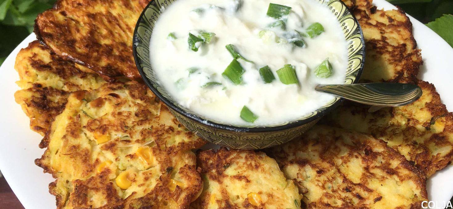 Pljeskavice sa tikvicama i kukuruzom