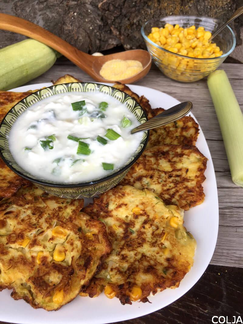 pljeskavice od kukuruza i tikvica