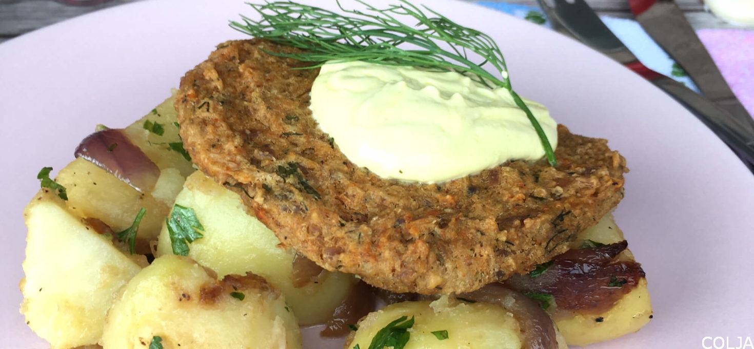 Pljeskavice od tunjevine i ovsenih pahuljica