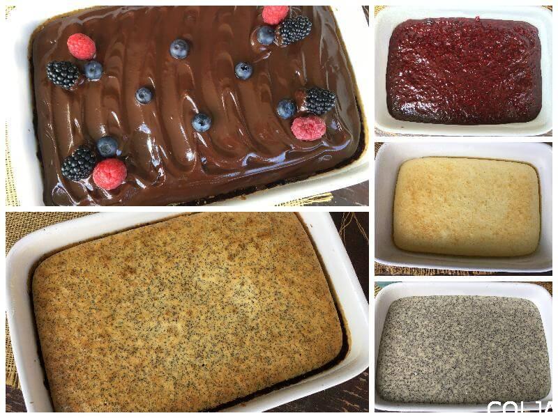 Voćni kolač sa makom kolaž