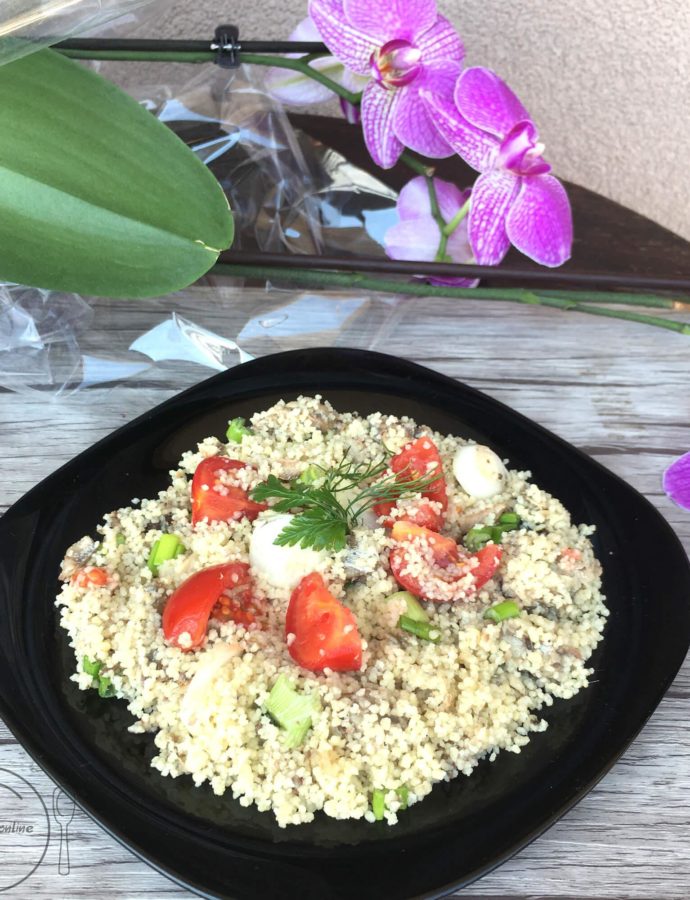 Salata sa sardinama i kus kusom